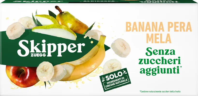 Senza zuccheri aggiunti Banana Pera Mela 3x200ML